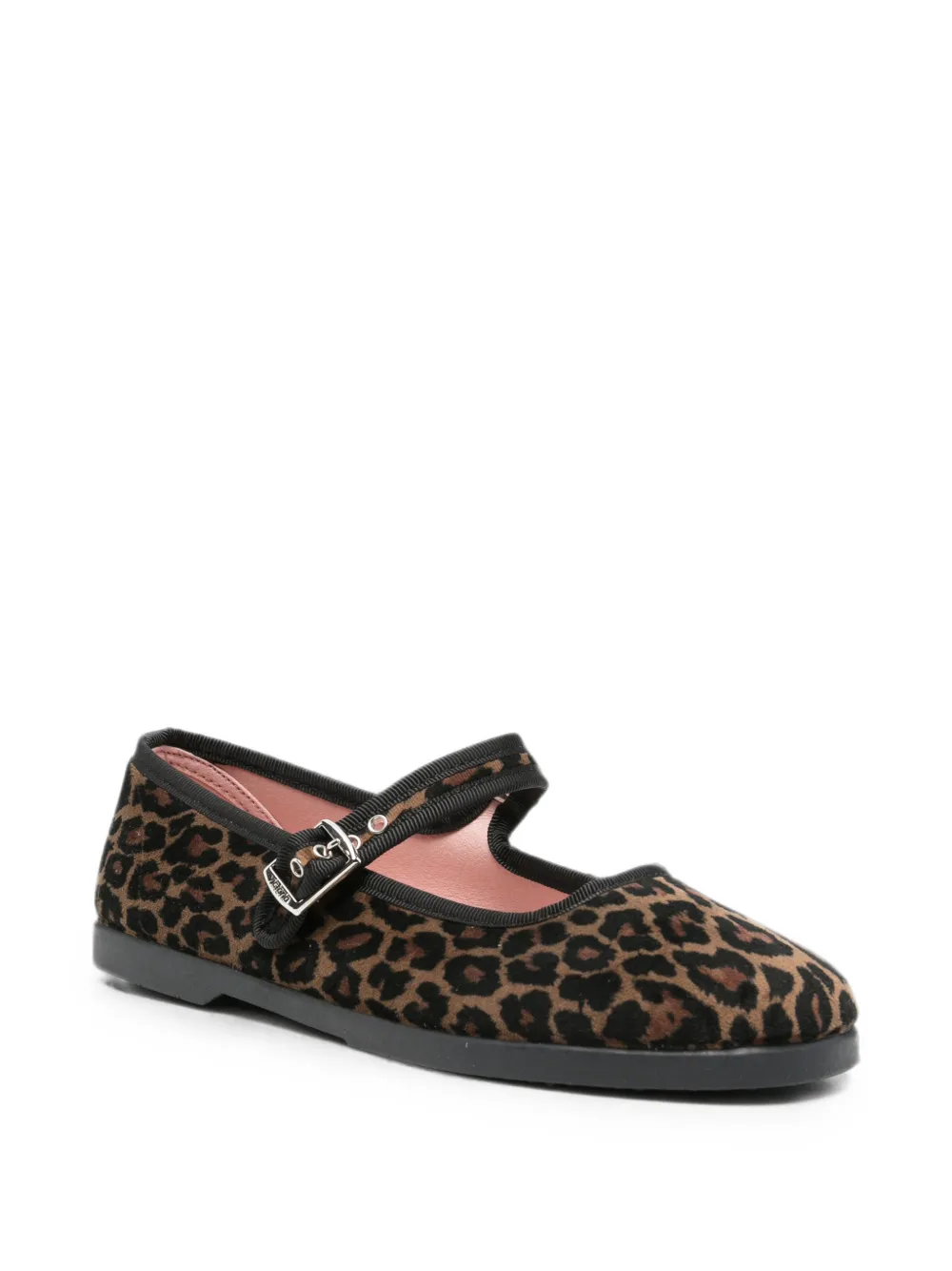 Victoria leopard-print buckle-fastening ballet flats Bruin