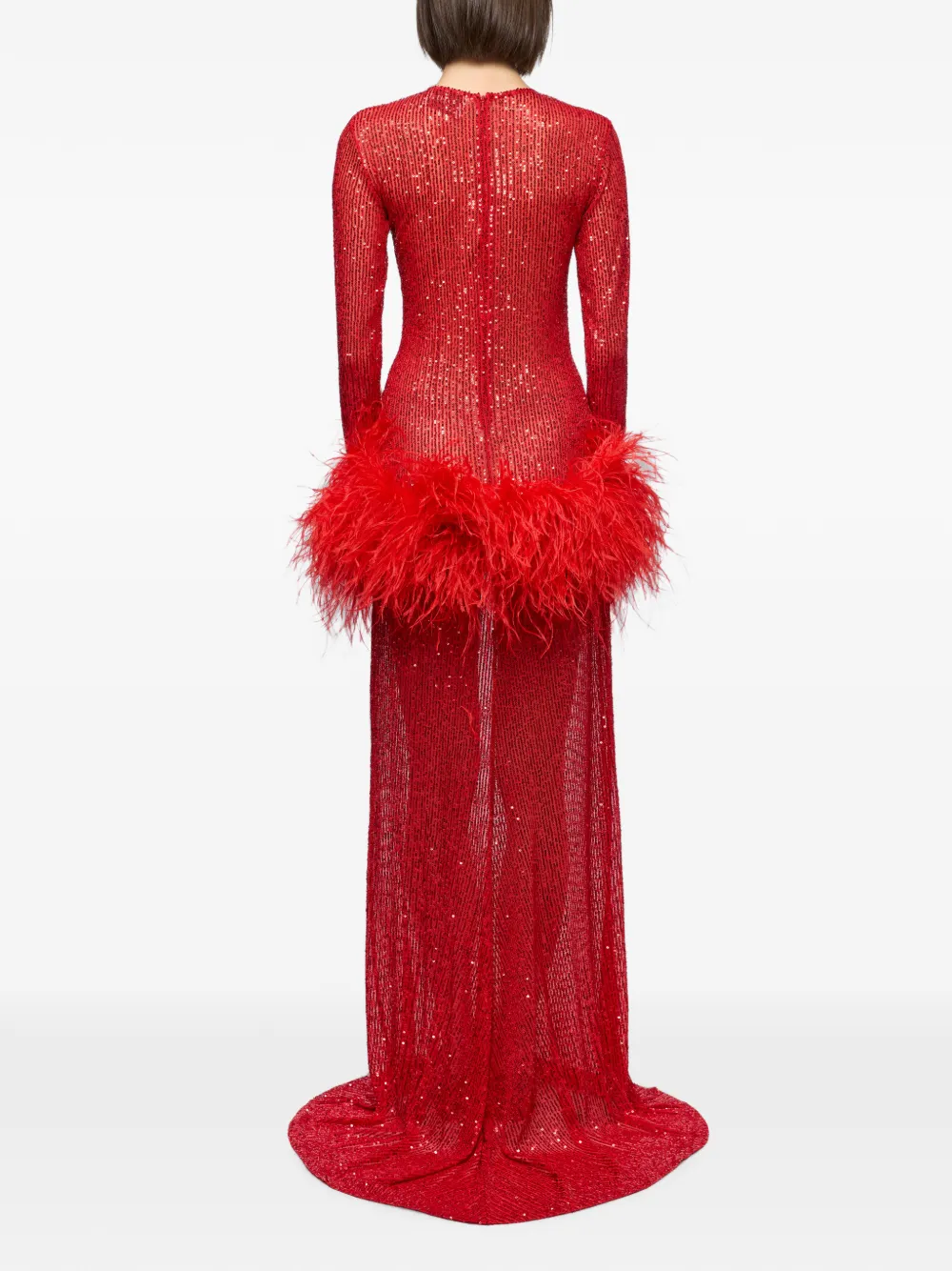 Atu Body Couture Maxi-jurk verfraaid met pailletten Rood