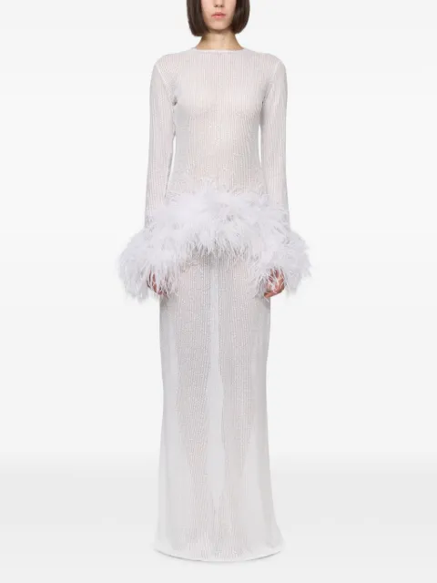 Atu Body Couture robe longue à ornements en sequins