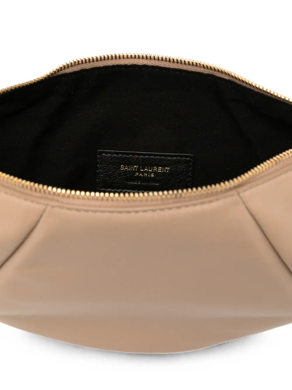 Saint Laurent Amita mini-shopper met logoplakkaat Beige