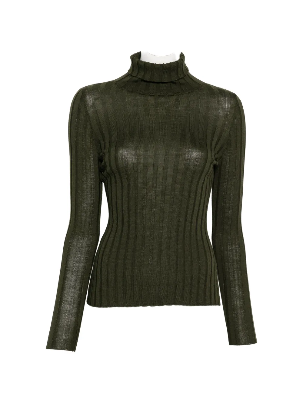 Hugenberg ribbed-knit roll-neck sweater - Grün
