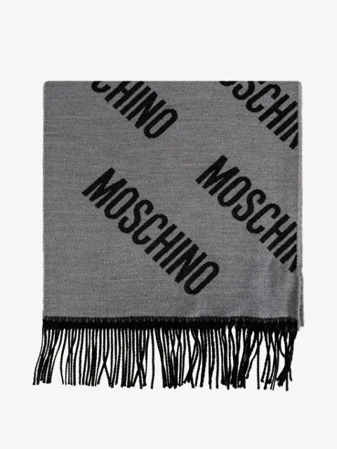 Moschino pañuelo deshilachado con monograma