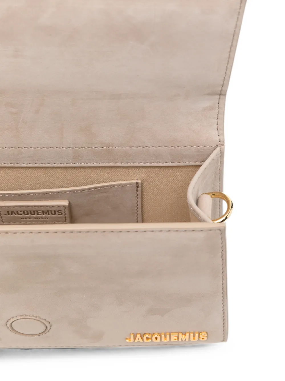 Jacquemus Le Grand Bambino suède shopper Beige