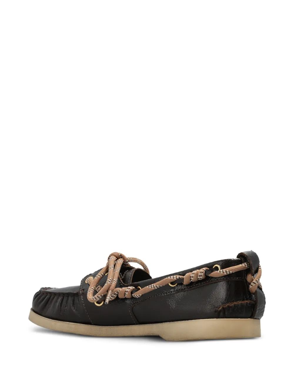Golden Goose Cruise loafers van glanzend donkerbruin leer