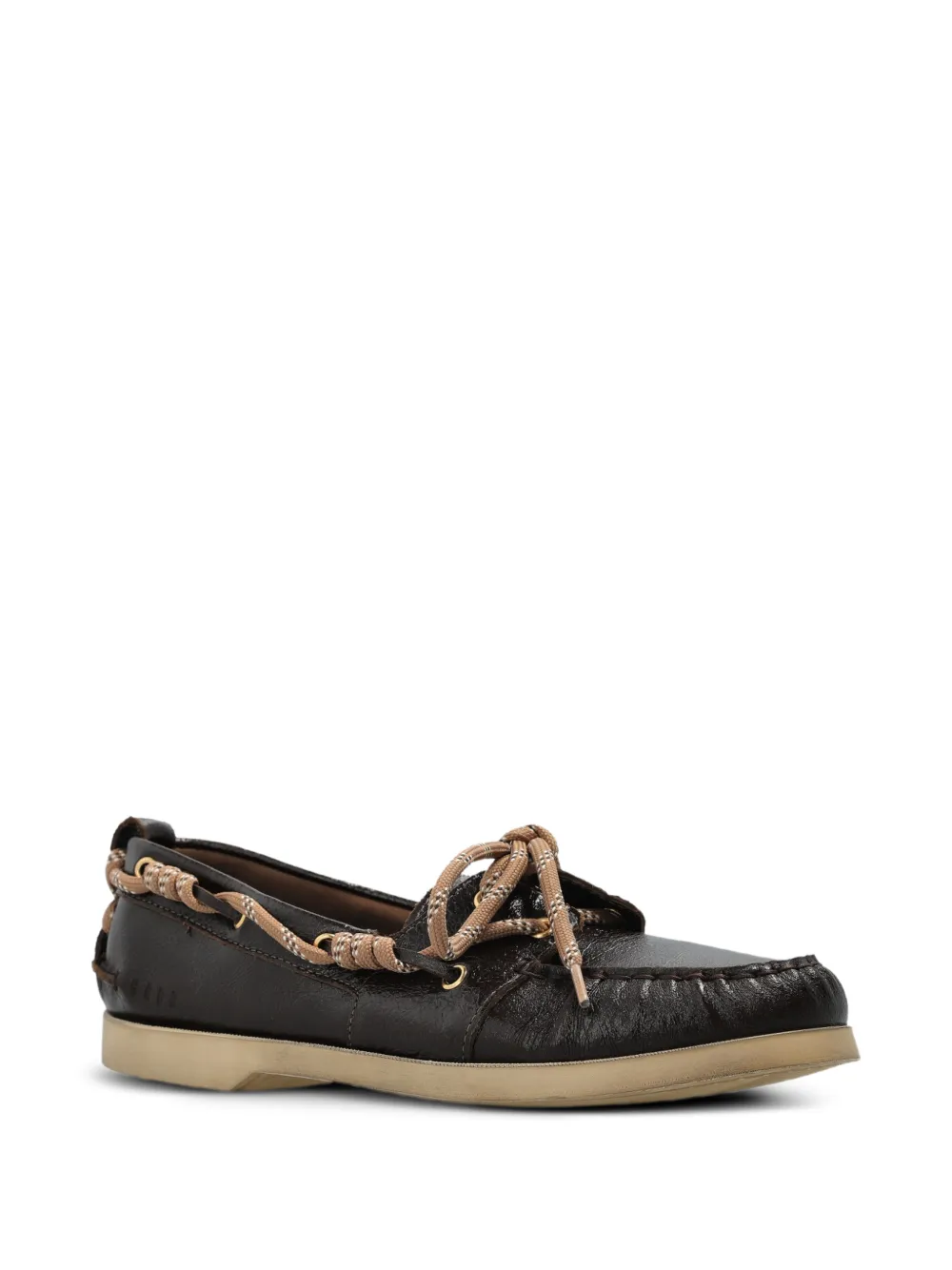 Golden Goose Cruise loafers van glanzend donkerbruin leer