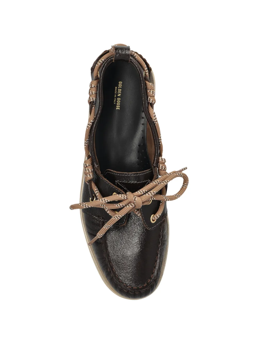Golden Goose Cruise loafers van glanzend donkerbruin leer