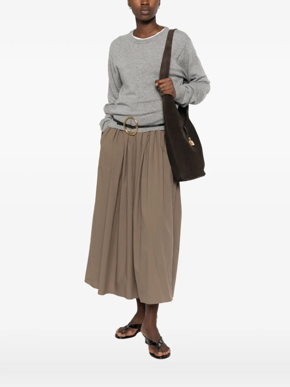 extreme cashmere N°475 March trui Bruin