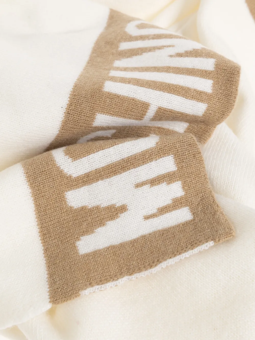 Moschino Intarsia sjaal Wit