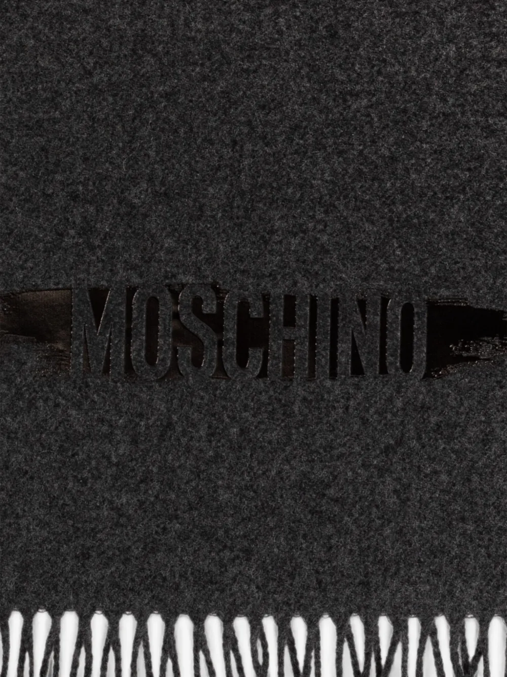 Moschino Sjaal met logoprint Grijs