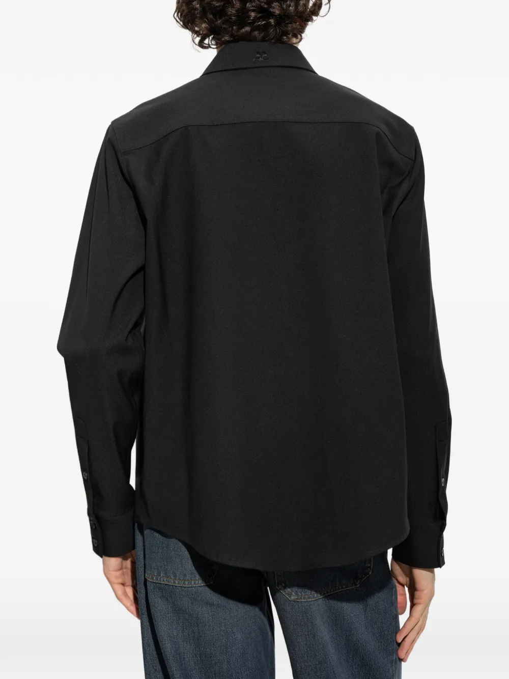 Courrèges Twill overhemd Zwart