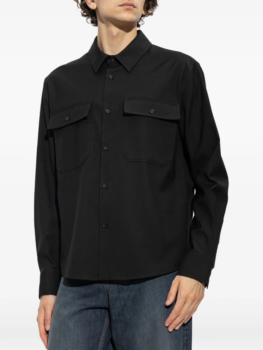 Courrèges Twill overhemd Zwart