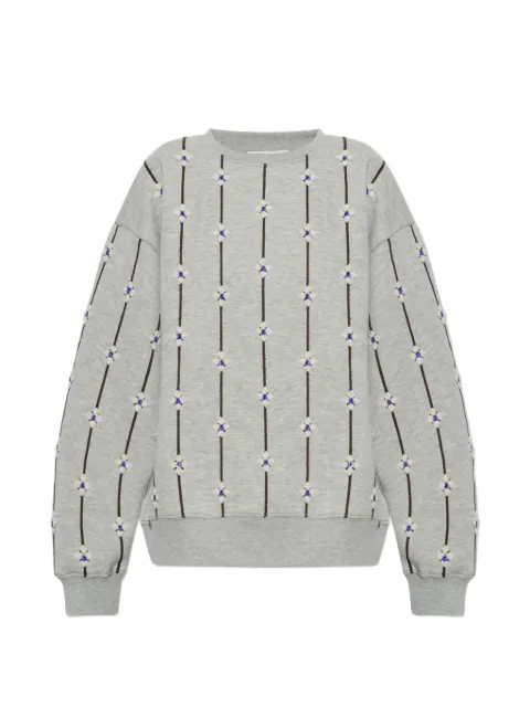 MUNTHE Vesicle floral-embellished sweatshirt