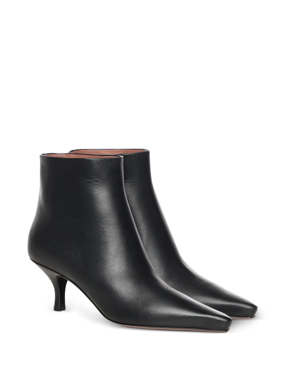 Paris Texas Rose leather ankle boots Zwart