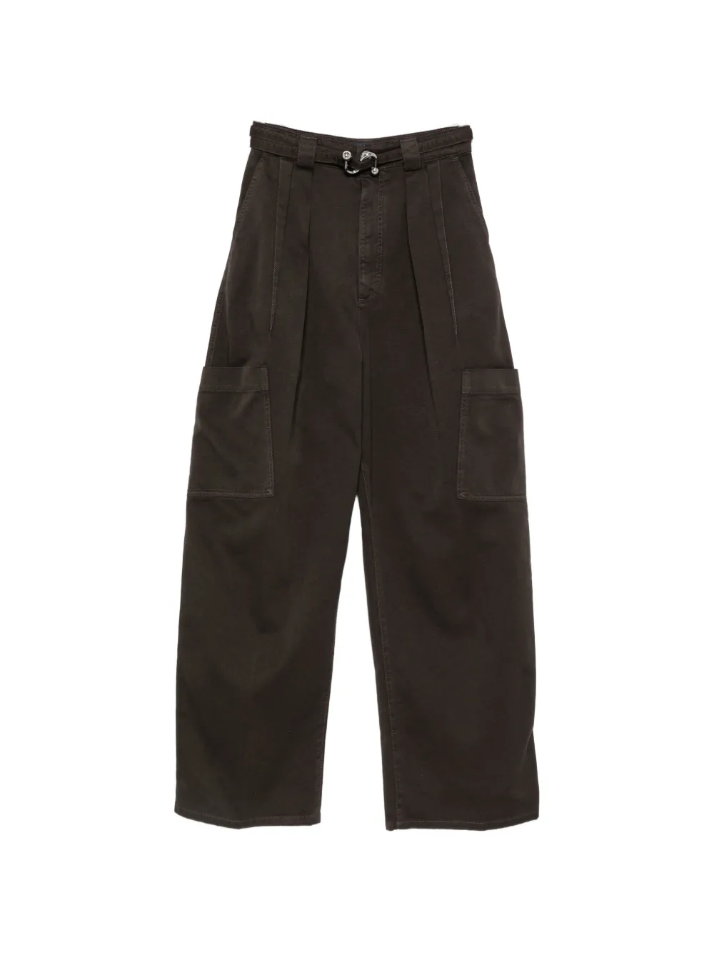 Sportmax pleated wide-leg jeans - Braun