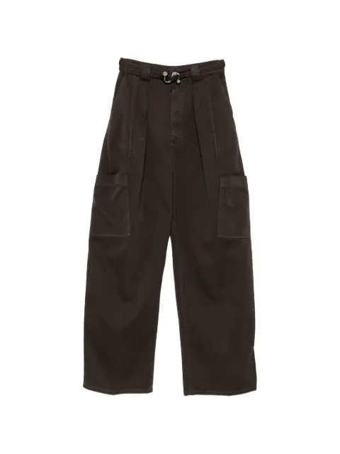 Sportmax pleated wide-leg jeans