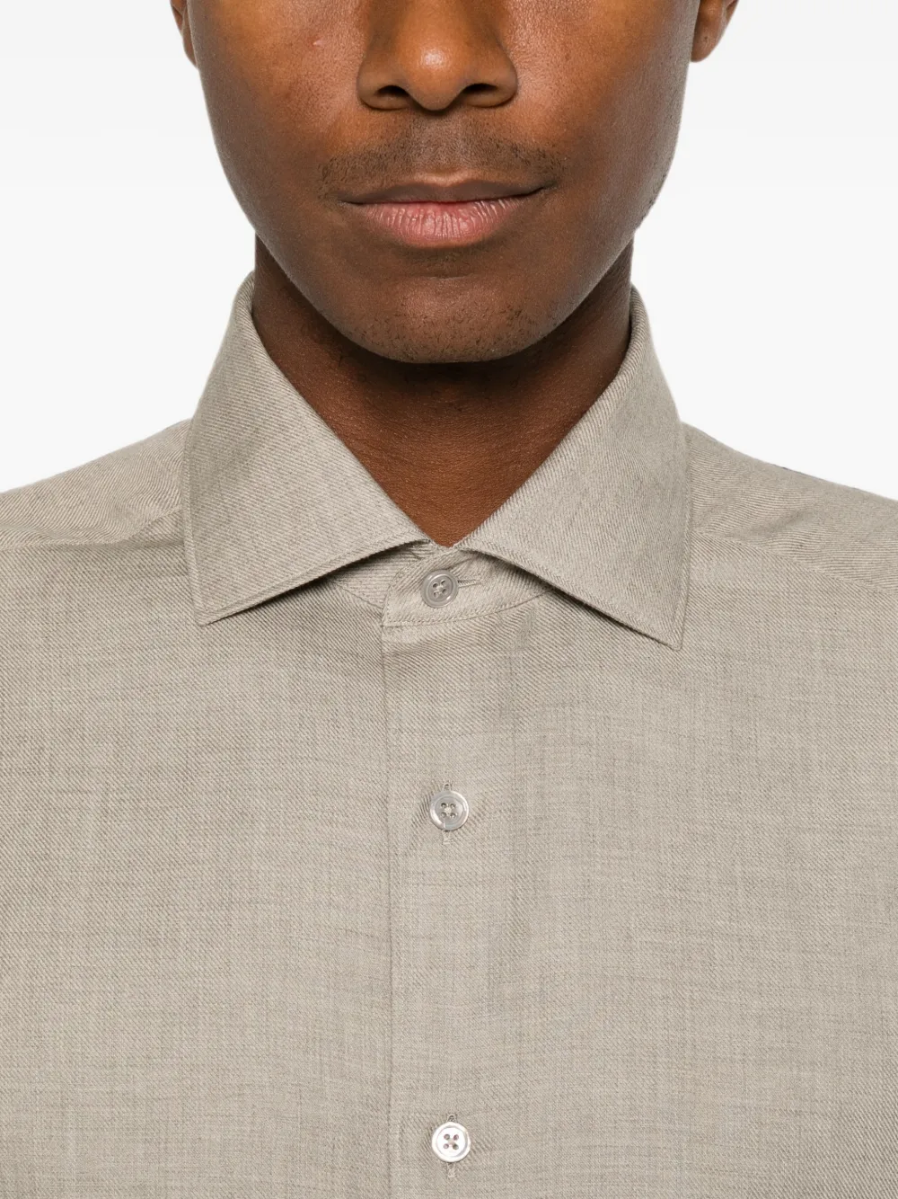 Zegna Button-up overhemd Beige