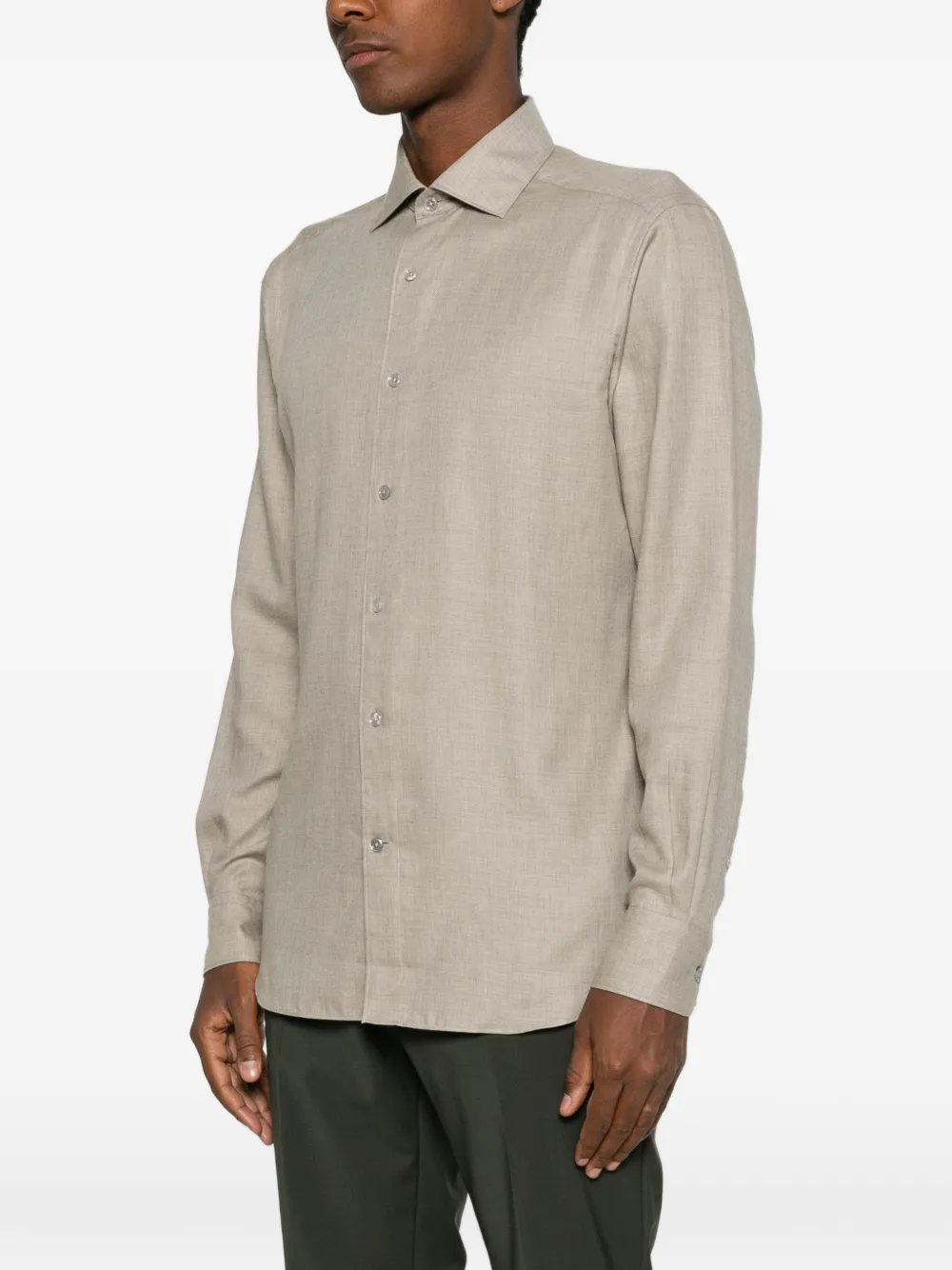 Zegna Button-up overhemd Beige