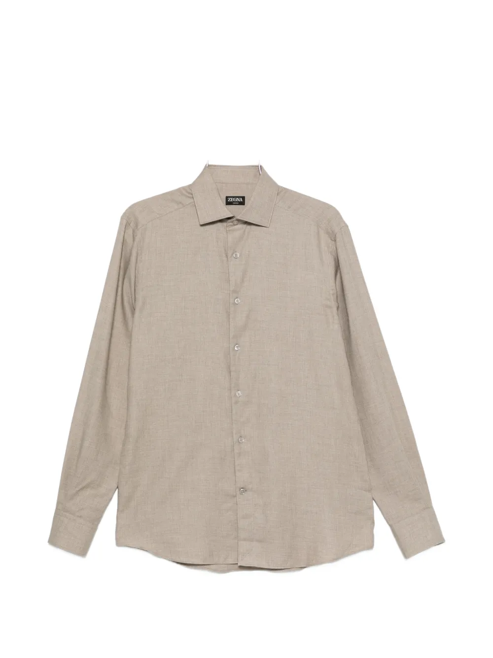Zegna button-up long-sleeves shirt - Nude