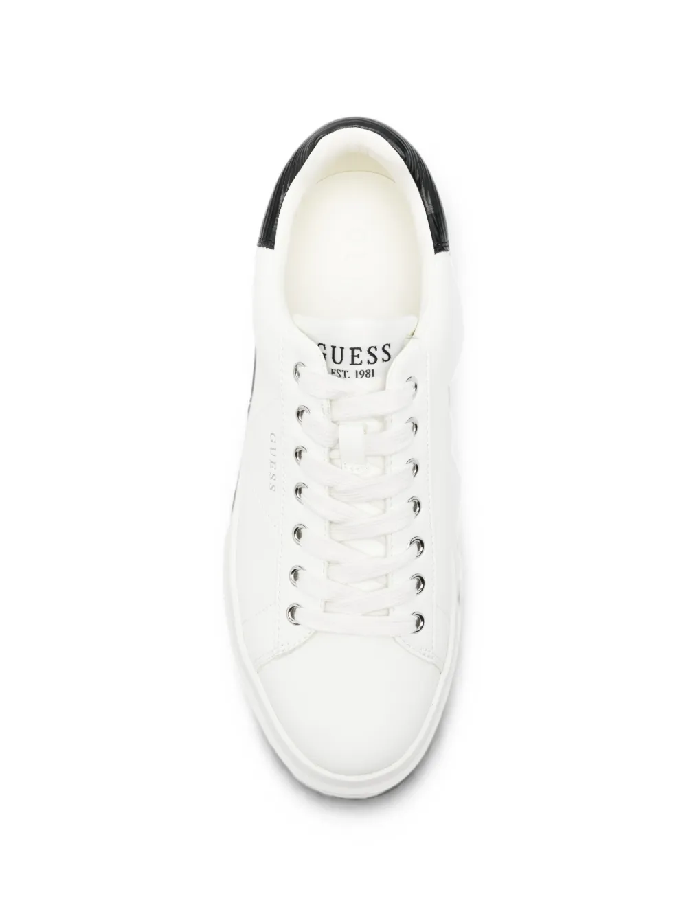 GUESS USA Sneakers met leren vlakken Wit