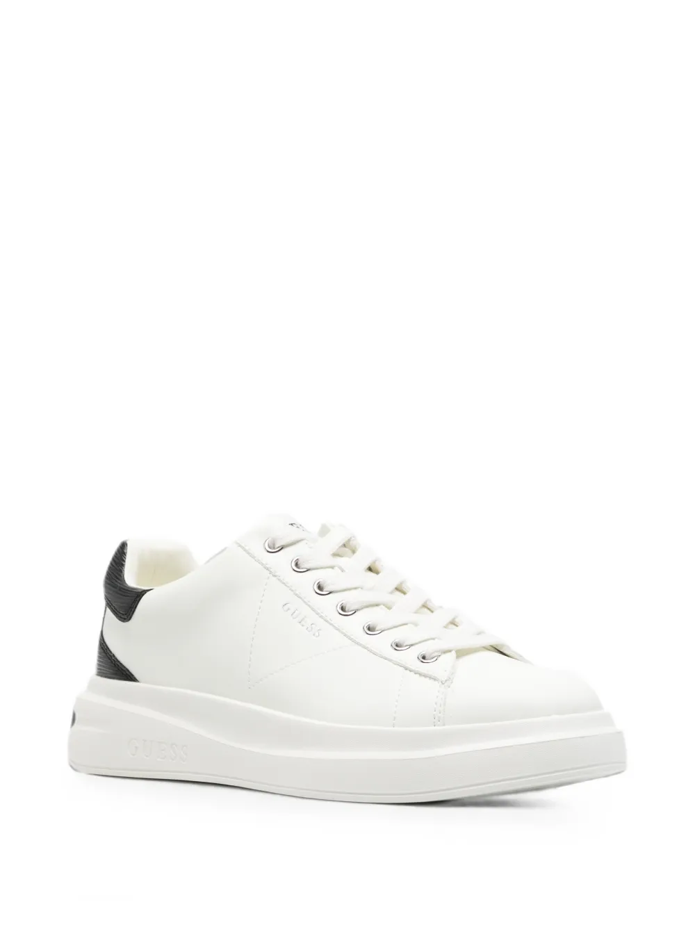GUESS USA Sneakers met leren vlakken Wit