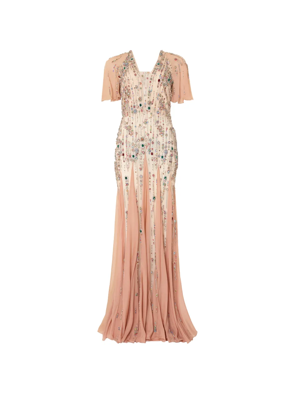 Temperley London crystal-embellished Venus gown