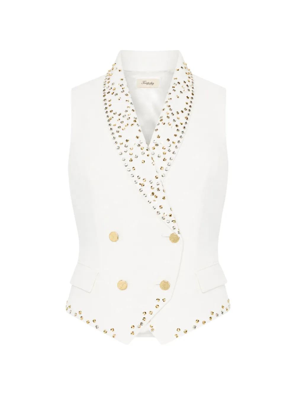 Temperley London Oberon stud-embellished waistcoat