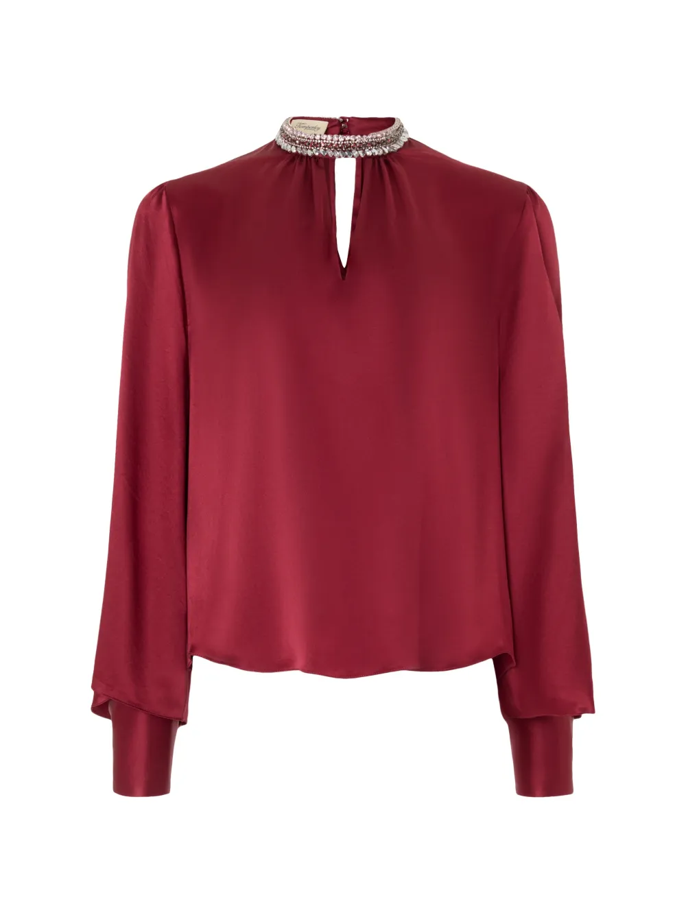 Temperley London Beatrice crystal-embellished silk blouse