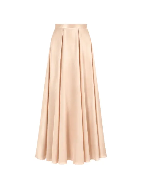 Temperley London Amerie pleated satin maxi skirt