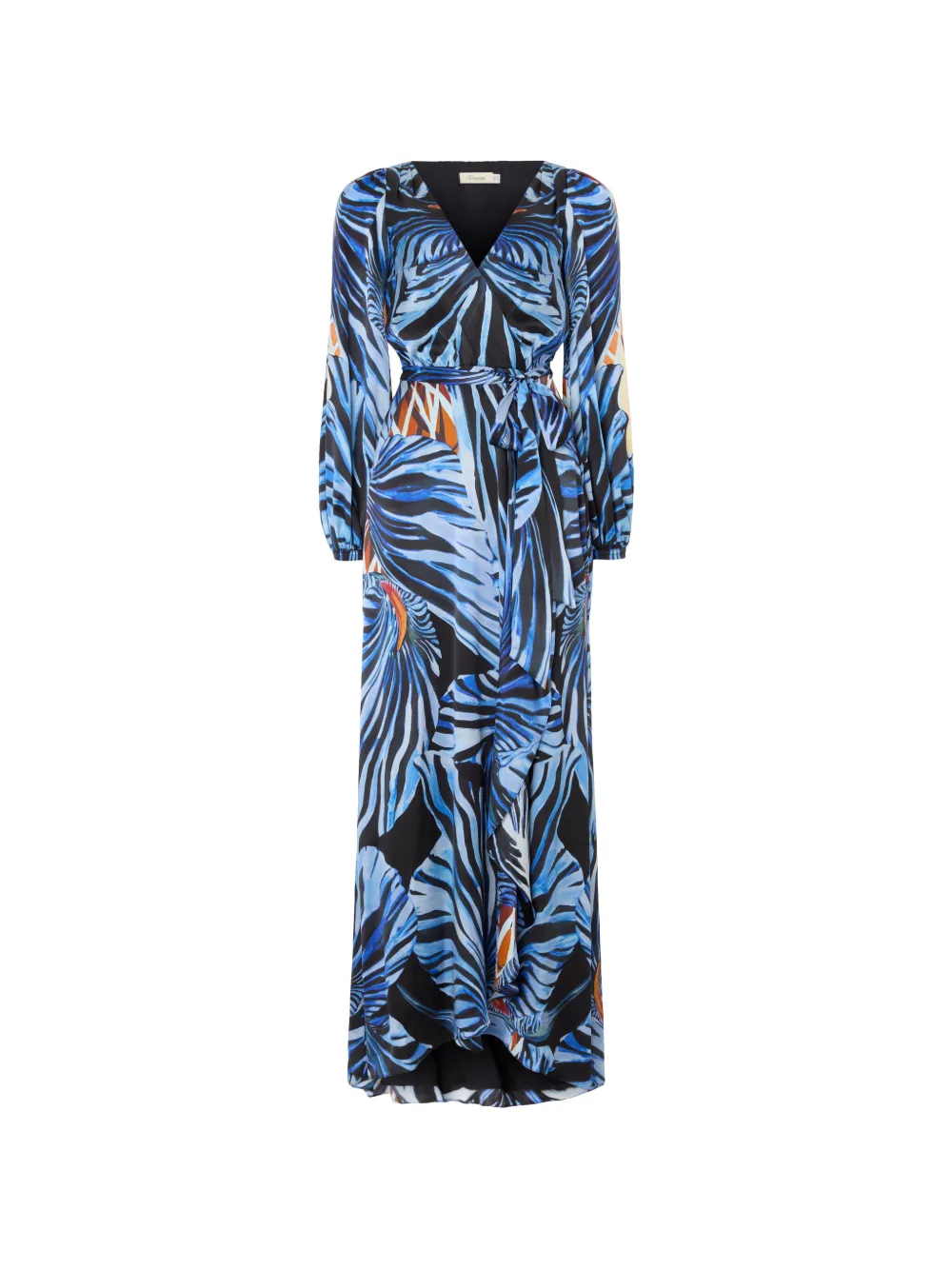 Temperley London maxi Titania orchid-print wrap dress
