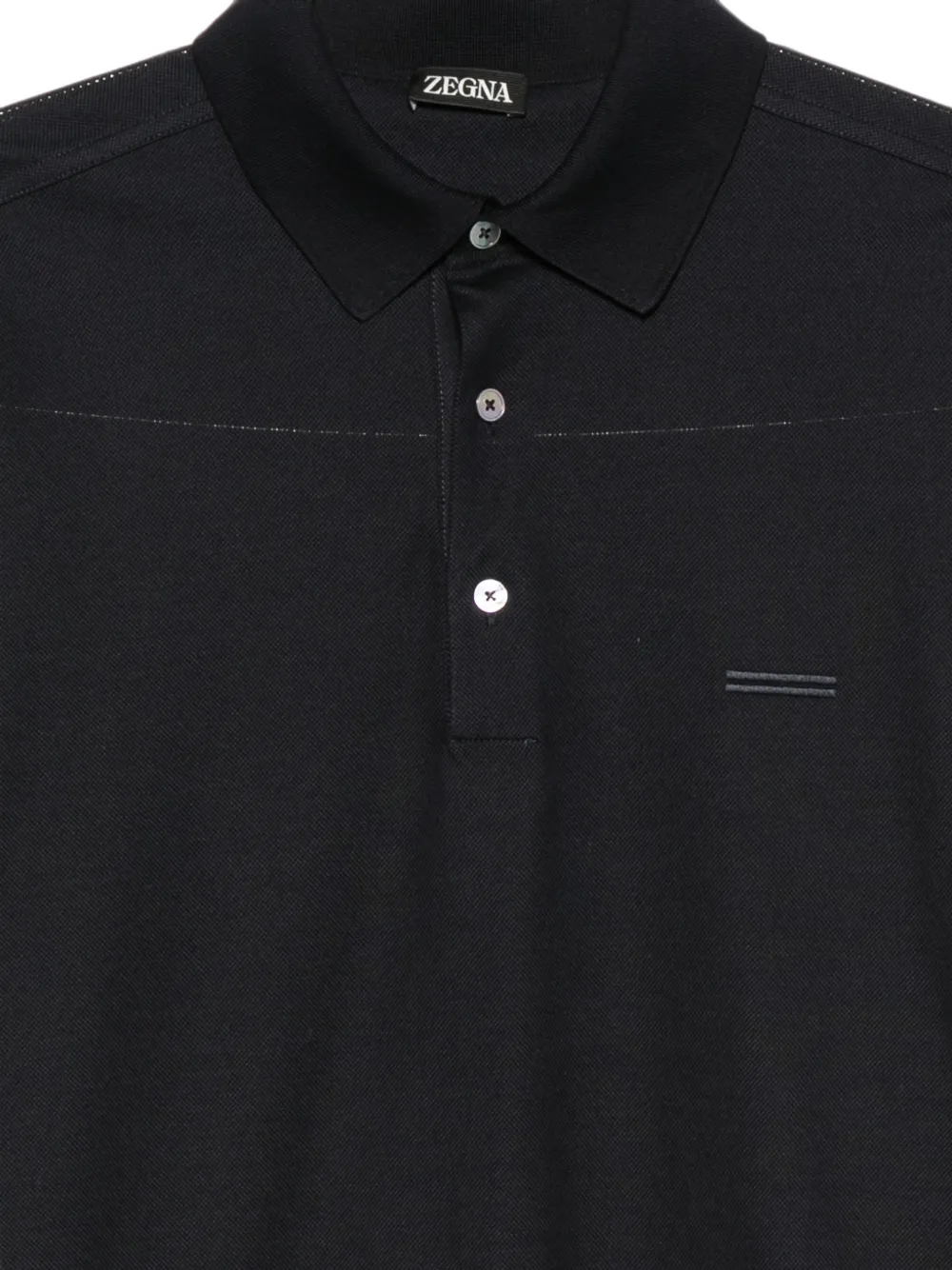 Zegna Poloshirt met lange mouwen Blauw