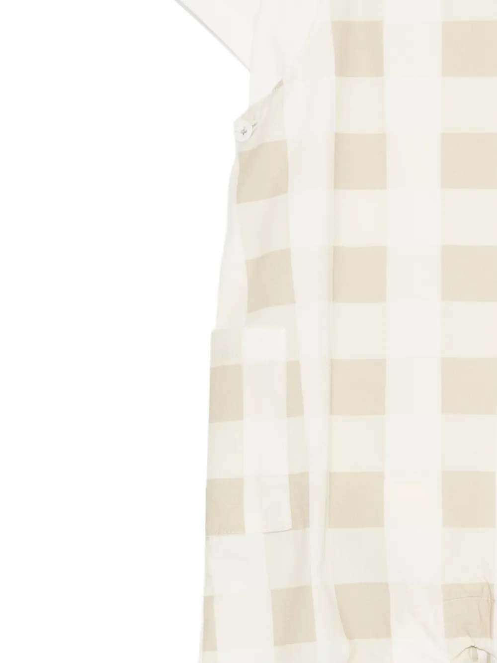 KINDRED gingham-check dungarees set Beige
