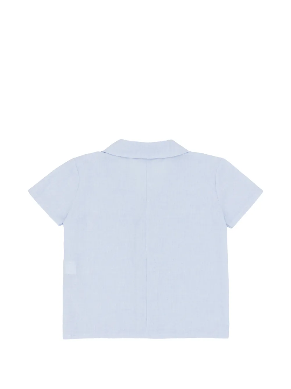KINDRED Shirt met gekerfde revers en korte mouwen Blauw