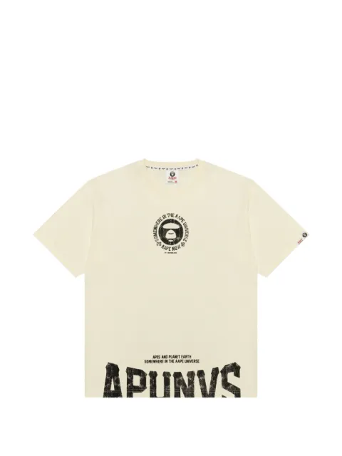 AAPE BY *A BATHING APE® logo-print cotton T-shirt
