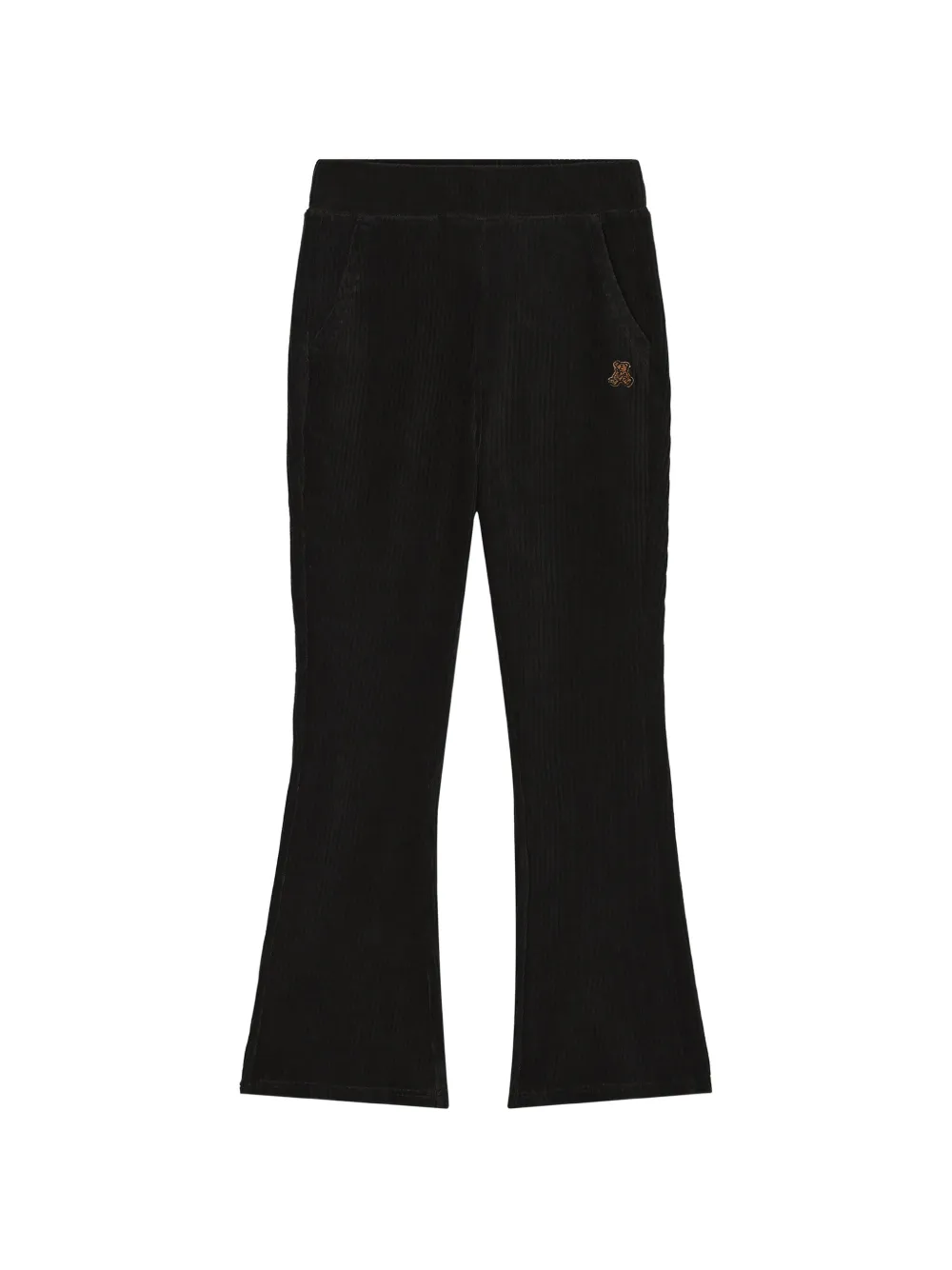 izzue corduroy-effect flared trousers