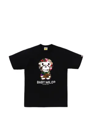 A BATHING APE® Baby Milo Graphic T-shirt | Black | FARFETCH