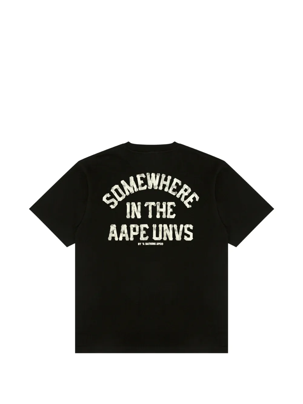 AAPE BY *A BATHING APE T-shirt met logoprint Zwart