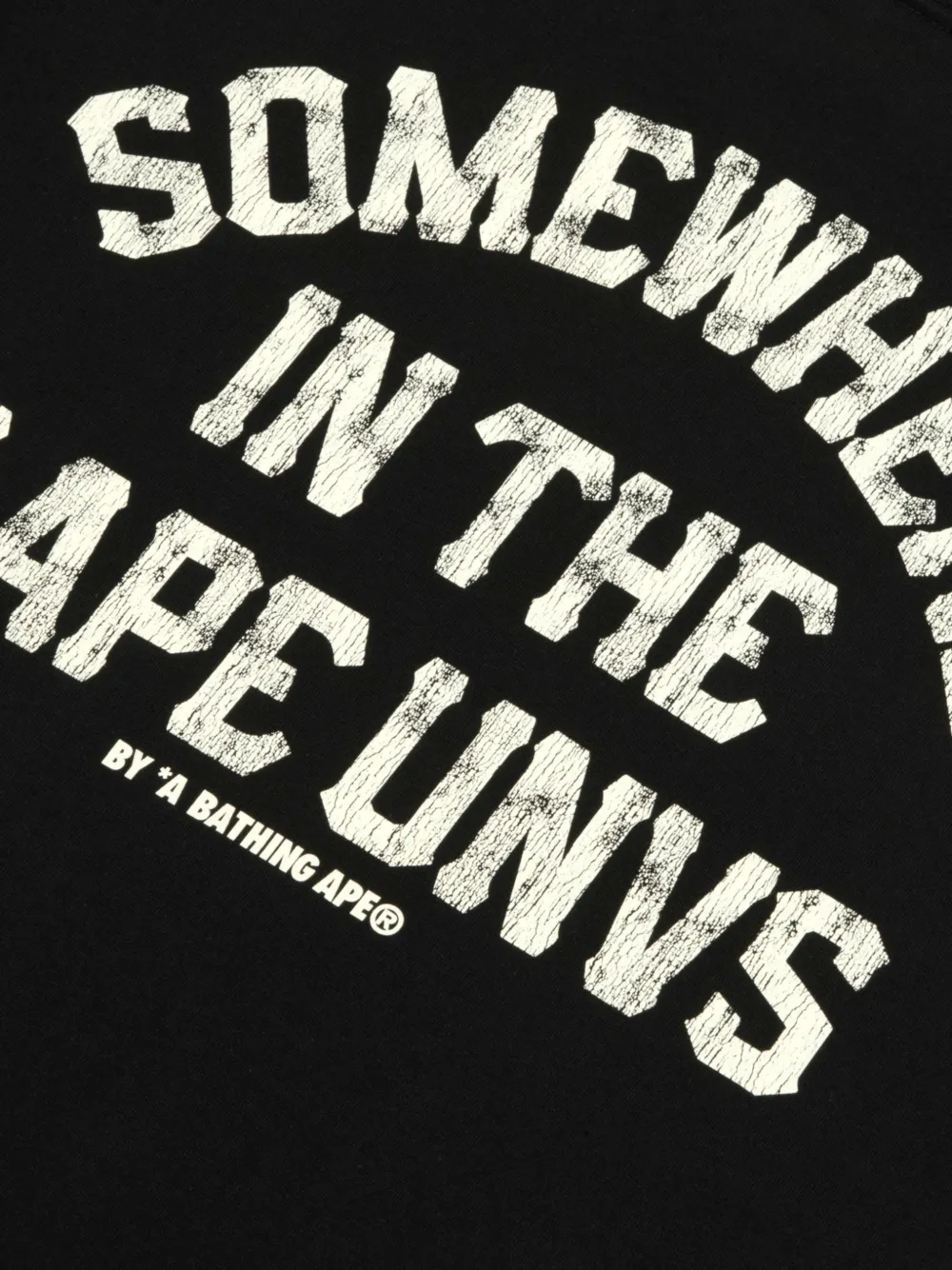 AAPE BY *A BATHING APE T-shirt met logoprint Zwart