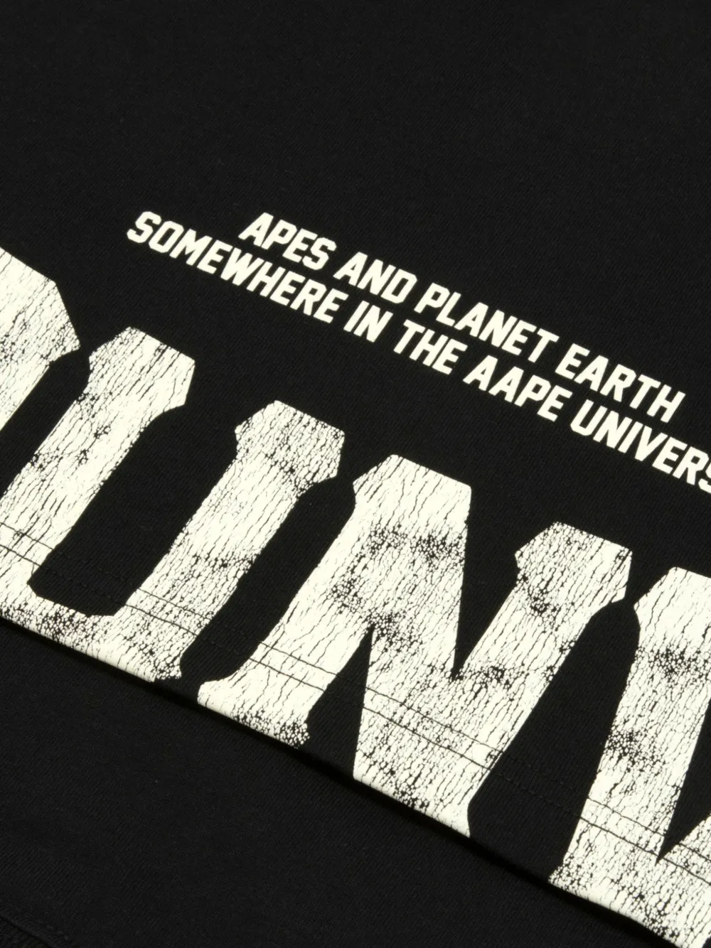 AAPE BY *A BATHING APE T-shirt met logoprint Zwart
