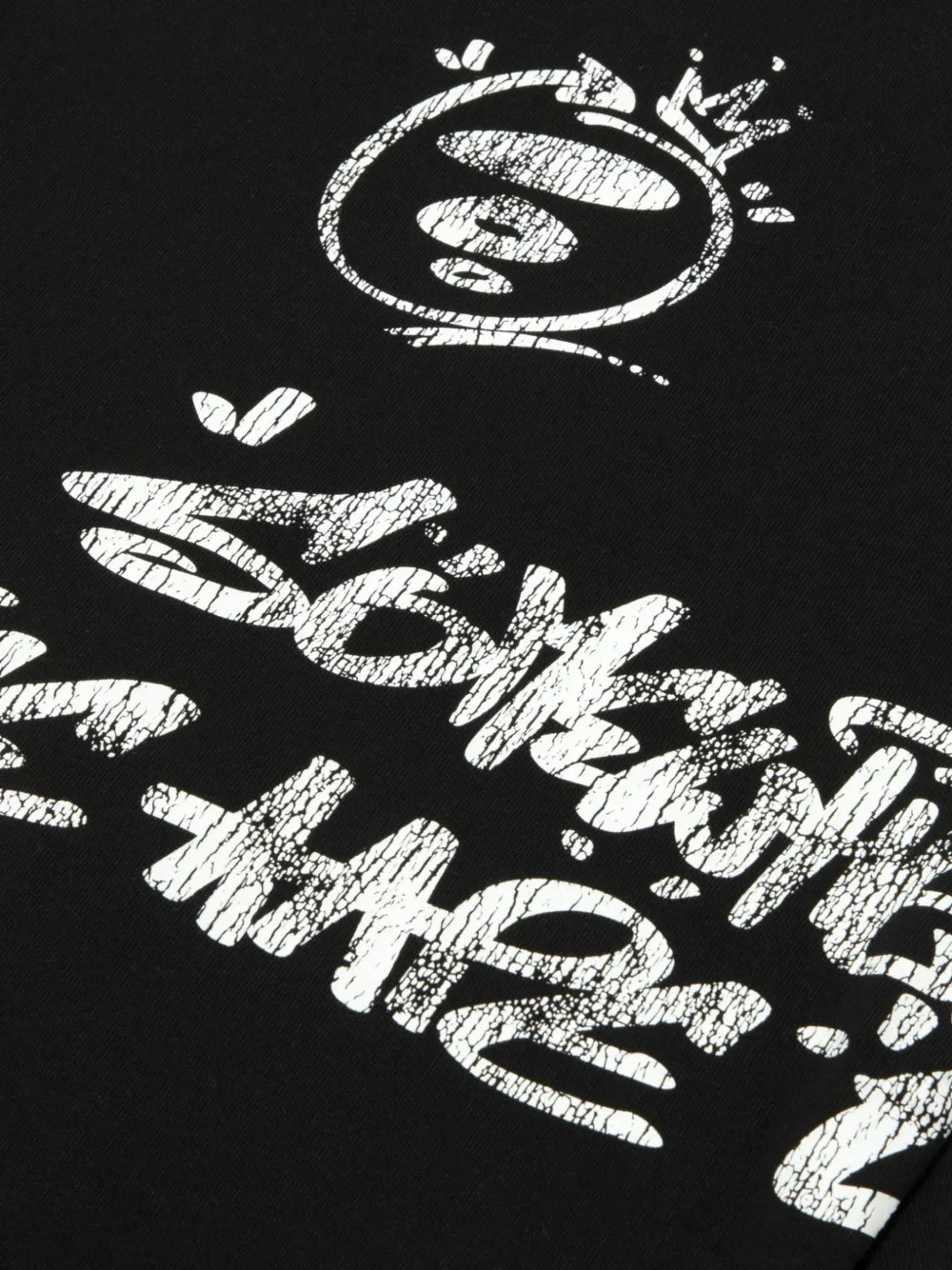 AAPE BY *A BATHING APE Katoenen T-shirt met logoprint Zwart
