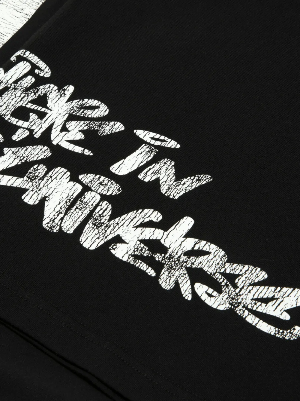 AAPE BY *A BATHING APE Katoenen T-shirt met logoprint Zwart