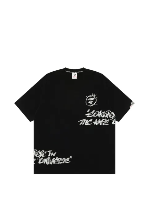 AAPE BY *A BATHING APE® logo-print cotton T-shirt
