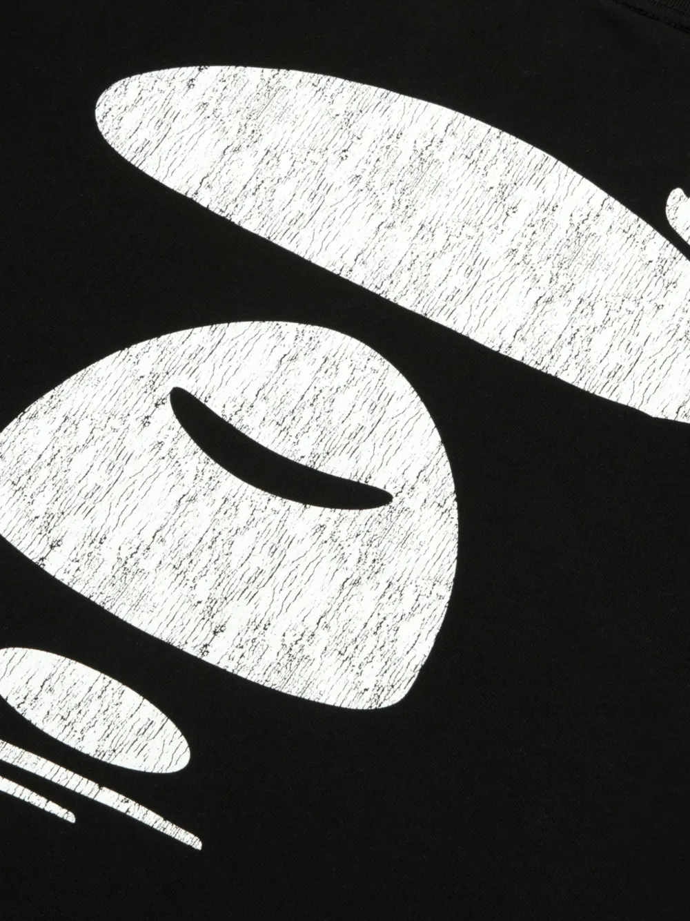 AAPE BY *A BATHING APE Katoenen T-shirt met logoprint Zwart