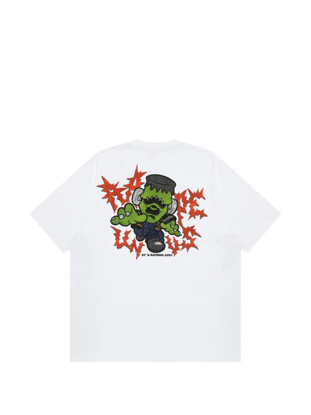 AAPE BY *A BATHING APE T-shirt met grafische print Wit