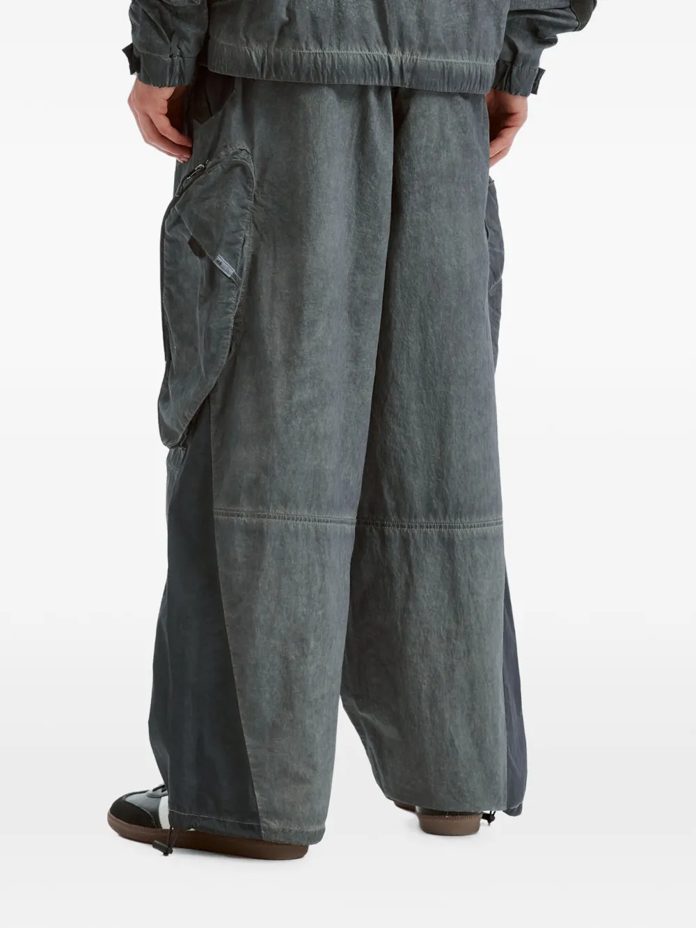 FIVE CM Cargo broek met vlakken Grijs
