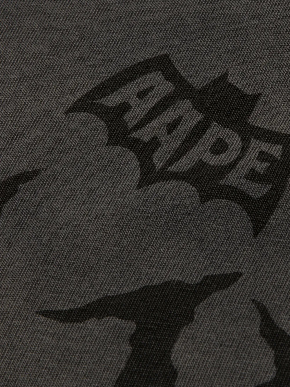 AAPE BY *A BATHING APE Katoenen T-shirt met logoprint Grijs
