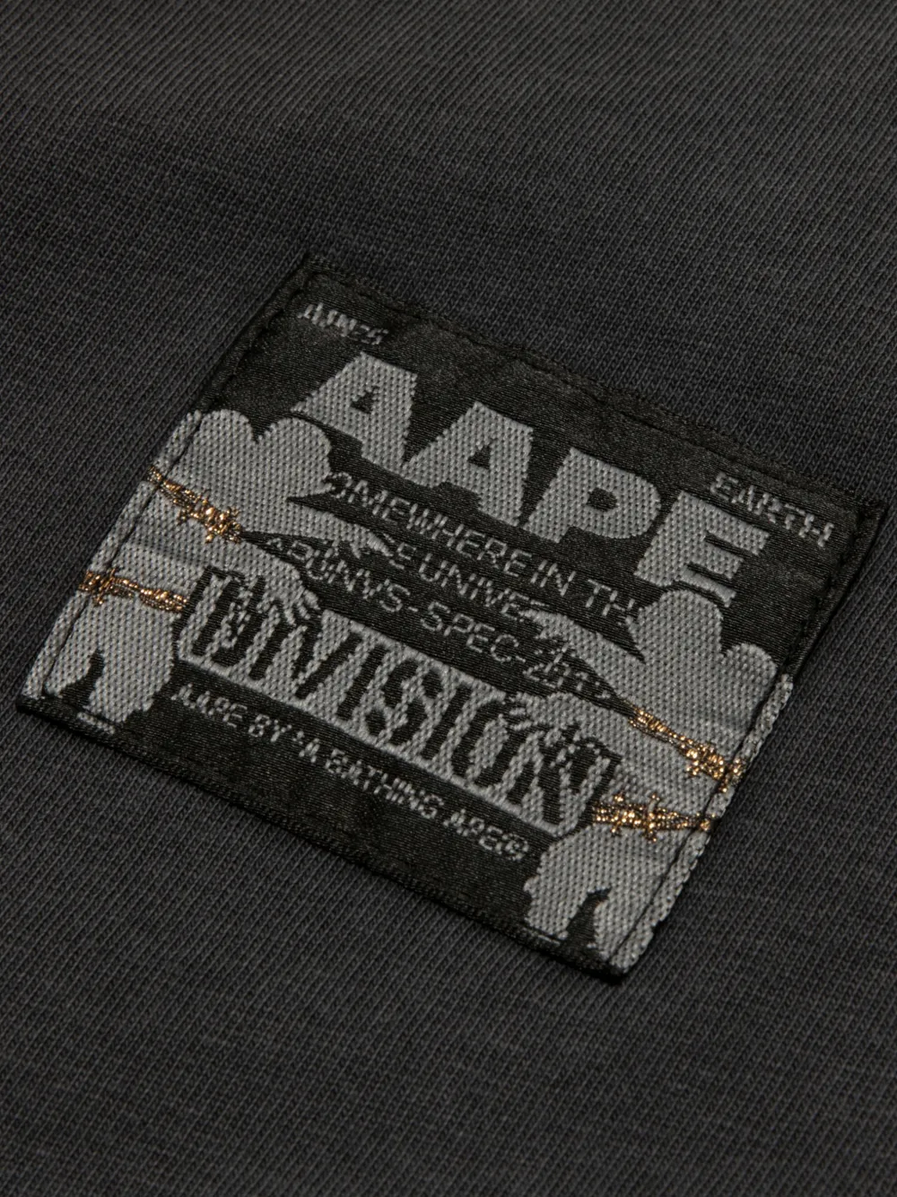 AAPE BY *A BATHING APE Katoenen T-shirt met logoprint Grijs