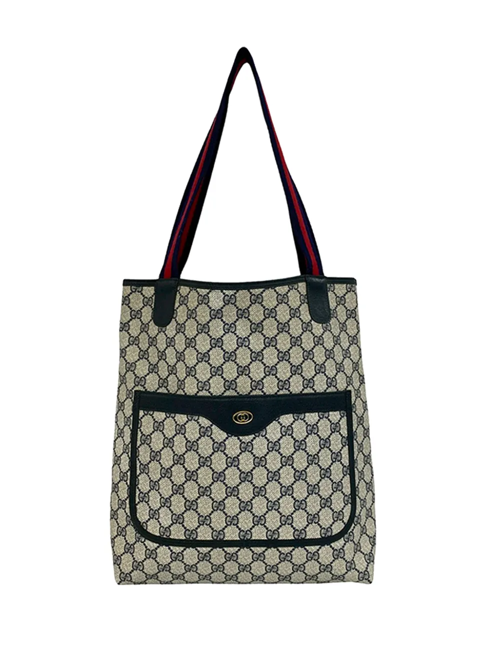 Gucci Pre-Owned 1970-1980 GG Supreme Web tote bag - Nude