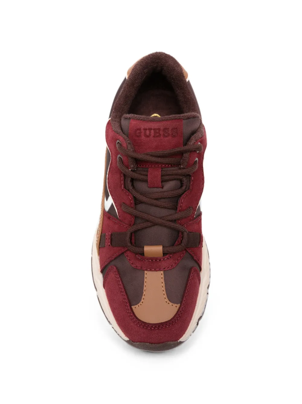 GUESS USA leopard-print panelled sneakers Rood