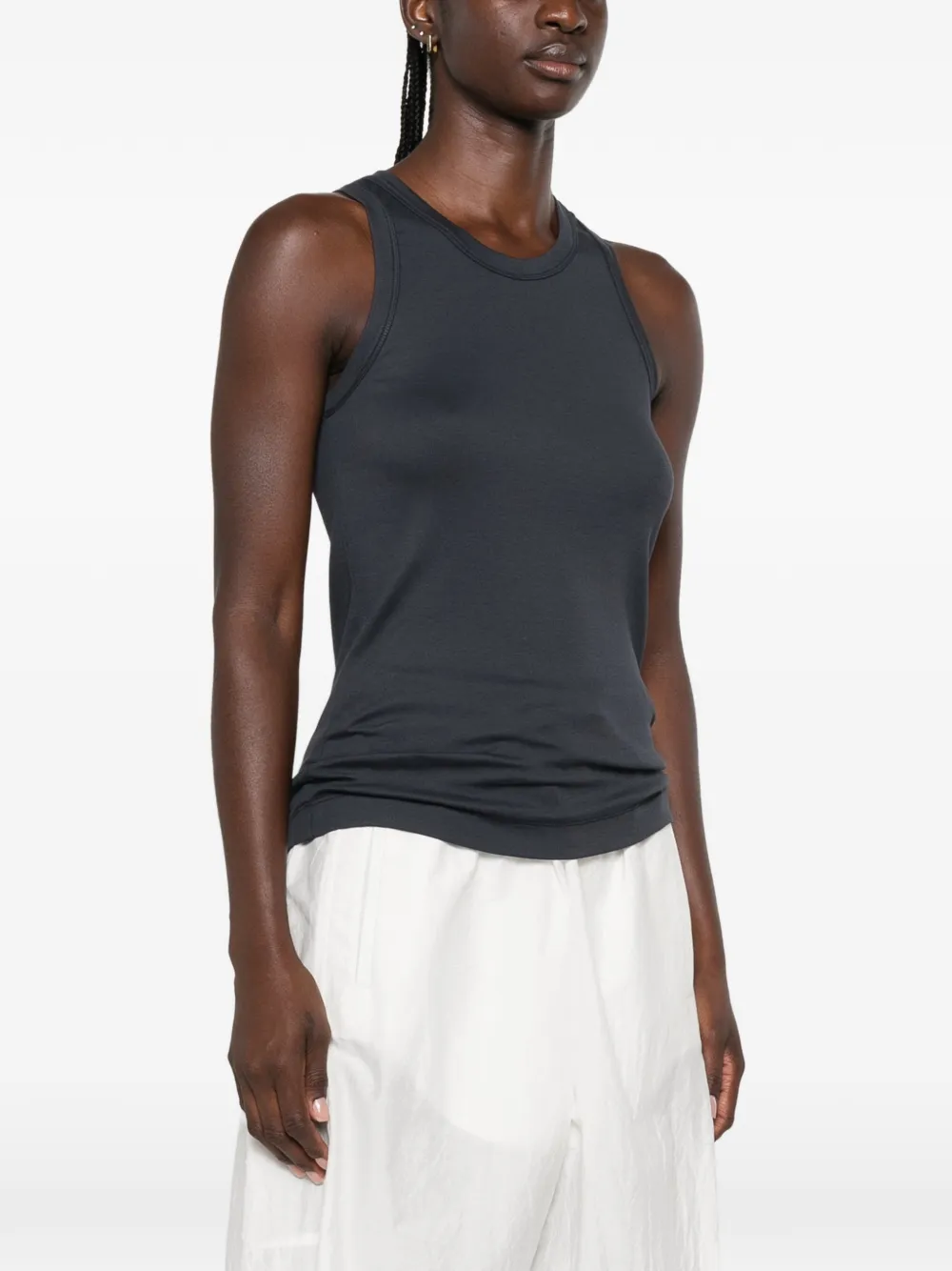 Brunello Cucinelli Ribgebreide tanktop Grijs