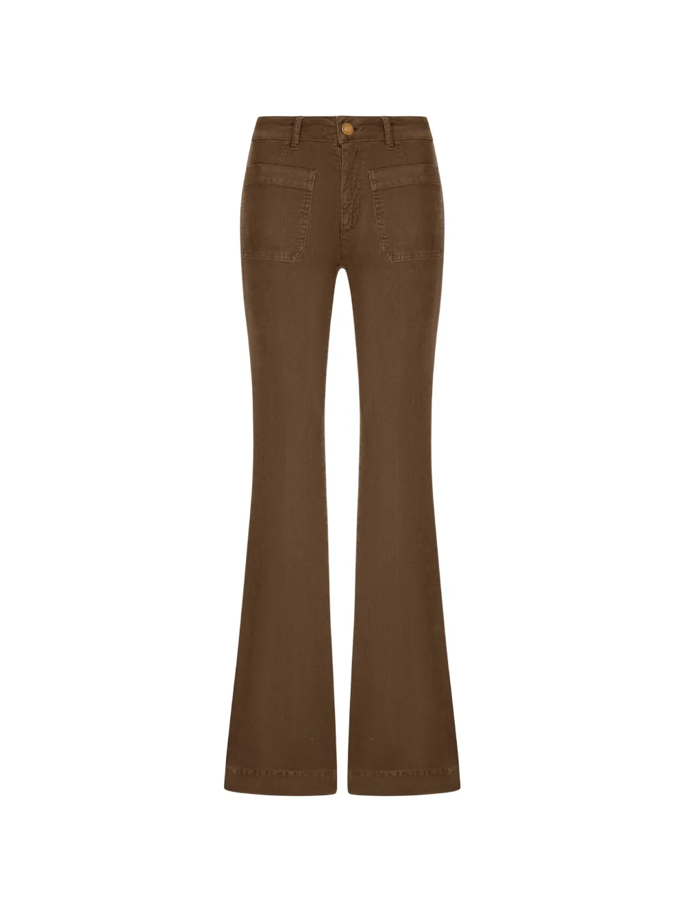 Seafarer patch-pocket flared jeans - Grün